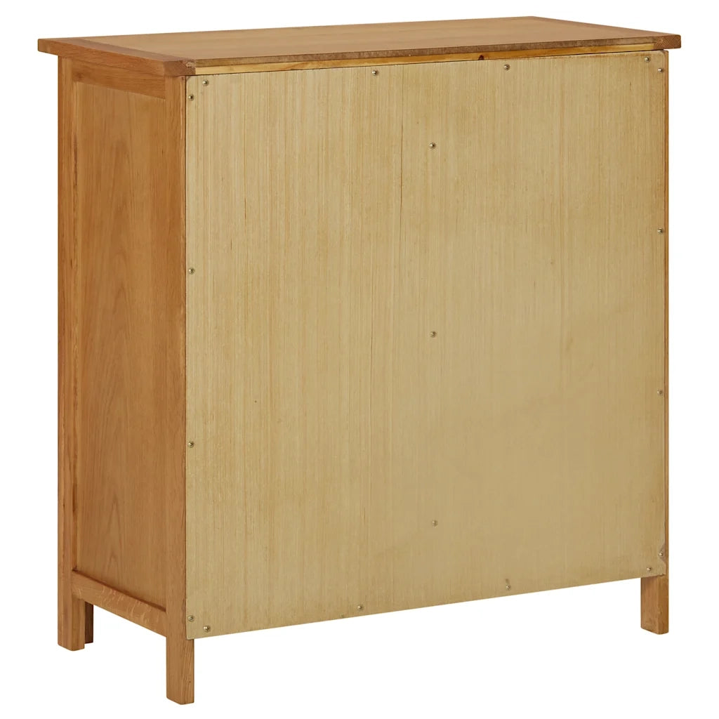 Credenza 70x35x75 cm Legno Massello di Rovere 289188