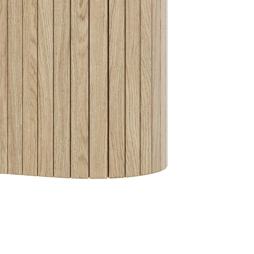 Tavolini da Caffè Nidificabili con 2 Piani; Effetto Marmo e Legno; Stile Scandinavo; in MDF; Naturale/Bianco