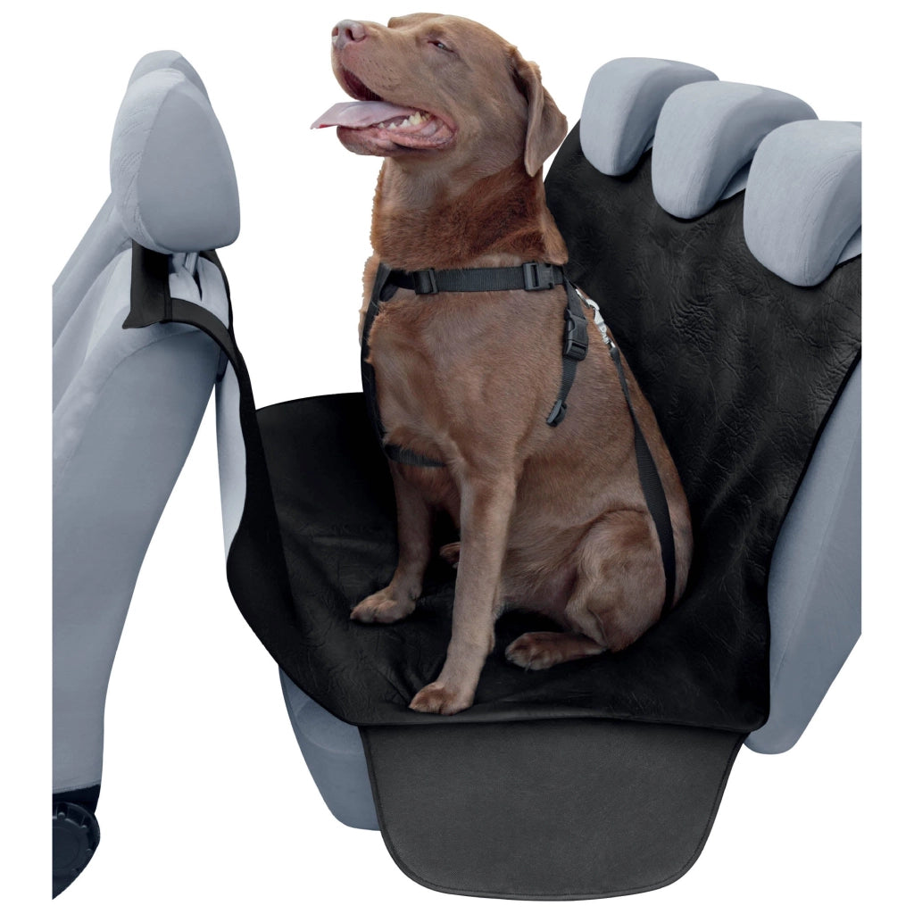 Coprisedile Posteriore Auto per Cani 127x160 cm in Similpelle Nero