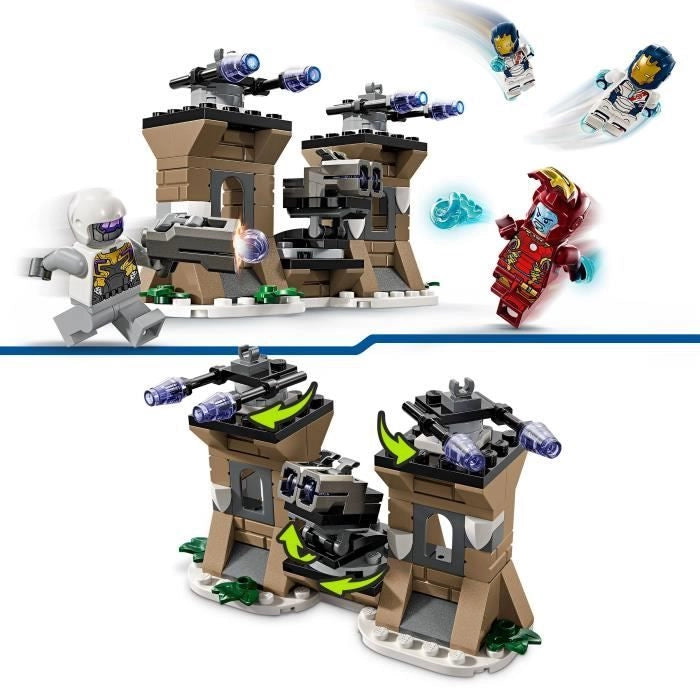 LEGO Marvel 76288 Iron Man e la Legione di Ferro contro l'Hydra Trooper, Set Avengers