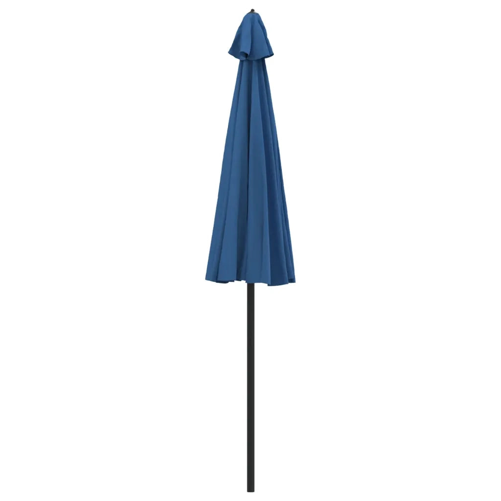 Ombrellone da Giardino con Palo in Alluminio 270 cm Azzurro 47311