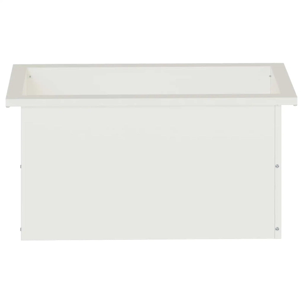 Fioriera da giardino con LED Bianco 30 x 60 x 30 cm Acciaio 8008086