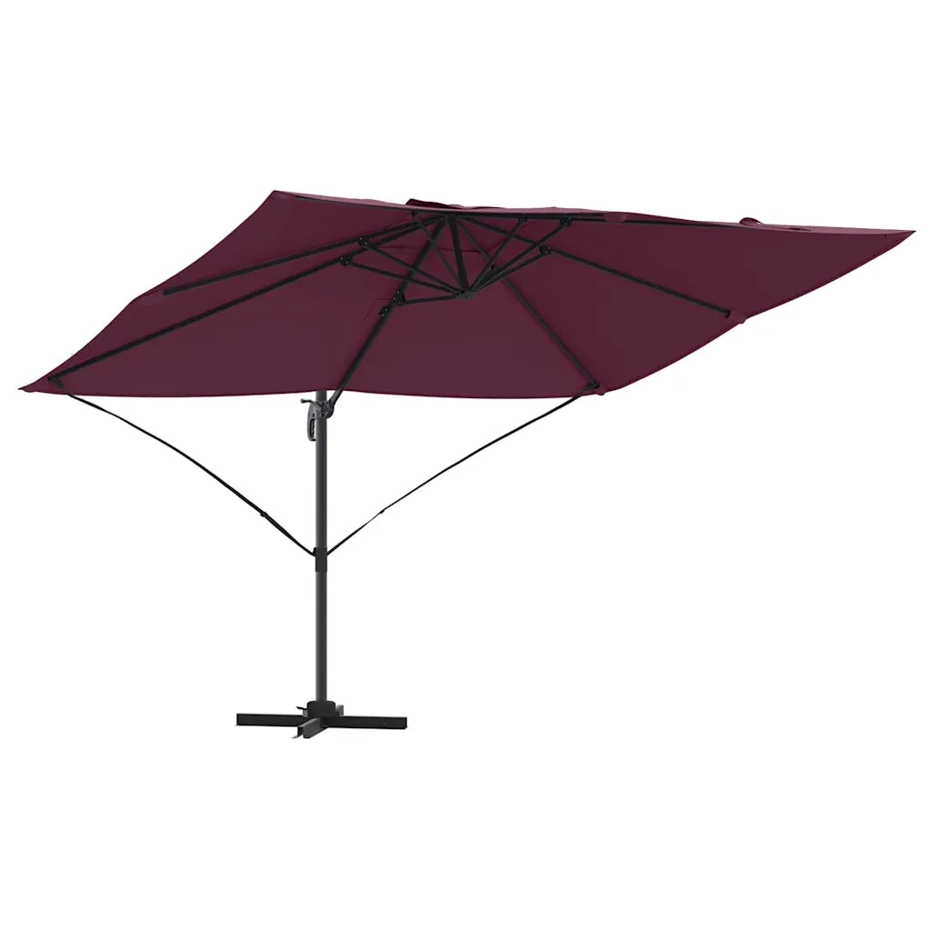 Ombrellone-Ombrello da giardino balcone Rosso Bordeaux 351 x 250 x 260 cm