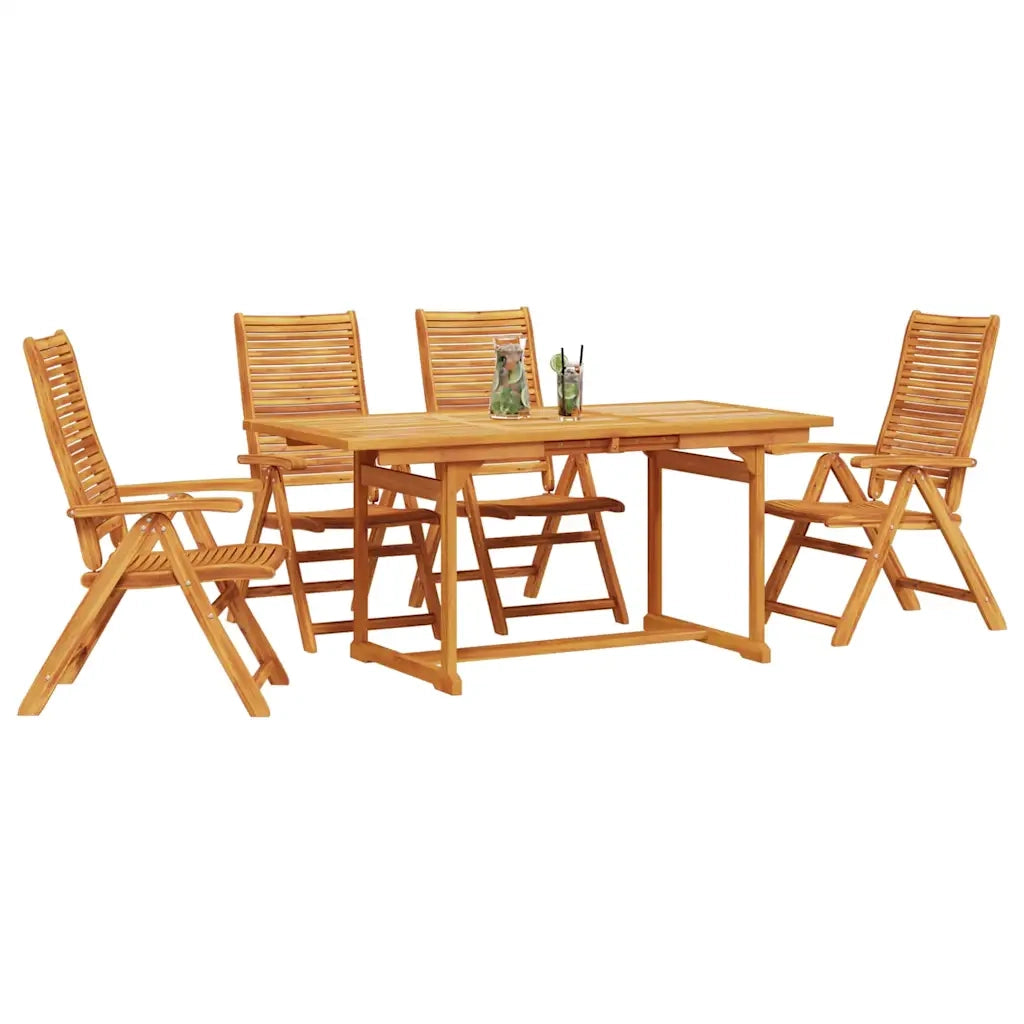 Set da Pranzo per Giardino 5 pcs Marrone 3375720