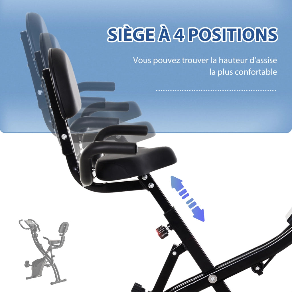 V¨¦lo d'Appartement Pliable 4-en-1 ¨C zephmum ¨C Nero