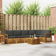 Set divano sezionale con cuscino 7 pcs Naturale e Antracite 3374917