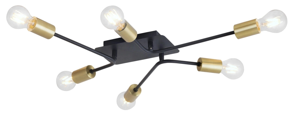 Plafoniera industriale Rabalux Lanny nera E27 55cm