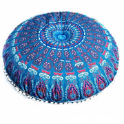 Copri cuscino 80 cm - Copri cuscino rotondo - Copri vetrina per pavimento - Copri cuscino in cotone - Decorazione di comfort per la casa - Protezione affidabile - Copri cuscino per pavimento