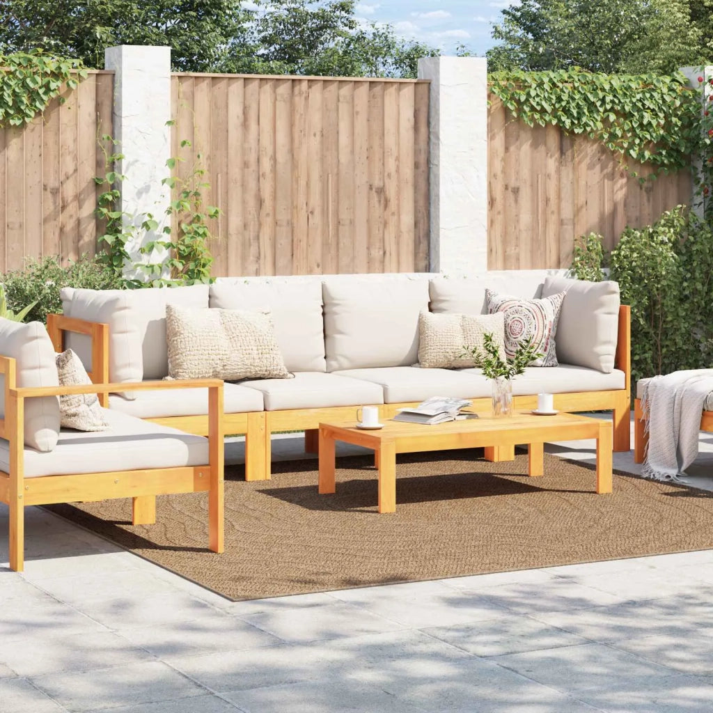 Tappeti per area Moiré AGIRA Naturale 240 x 240 cm Poliestere