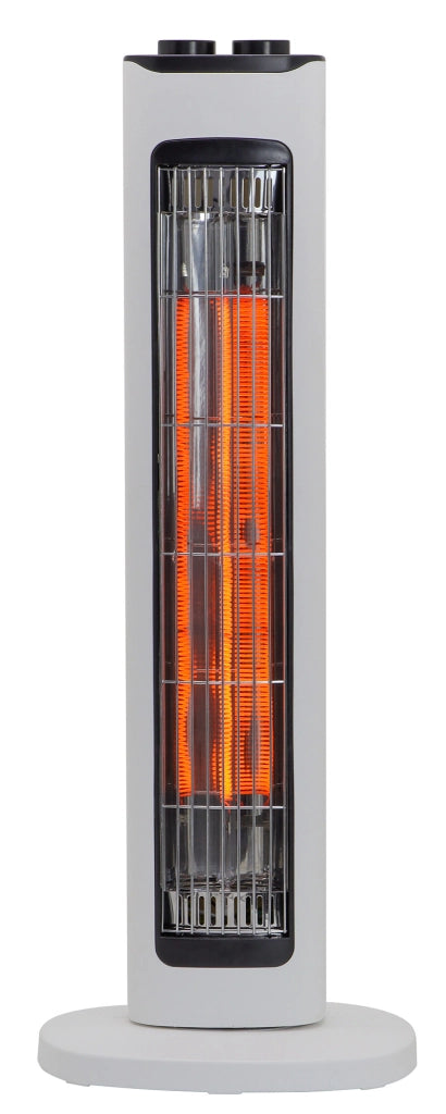 Stufa Elettrica ad Infrarossi 23x23x61,5 cm 800W Moel Maui 840C Bianca