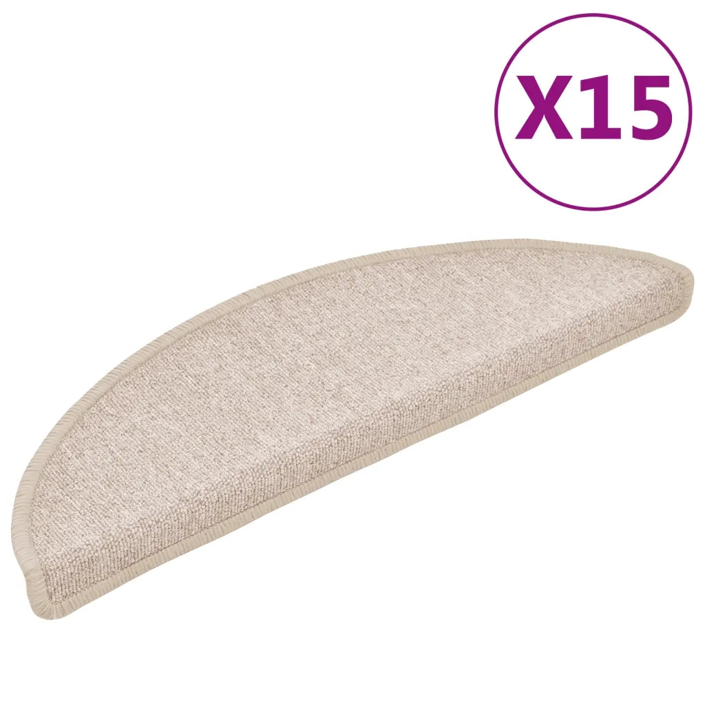Tappetini per scale 15 pz 56x17x3 cm Talpa Semicircolari 133882