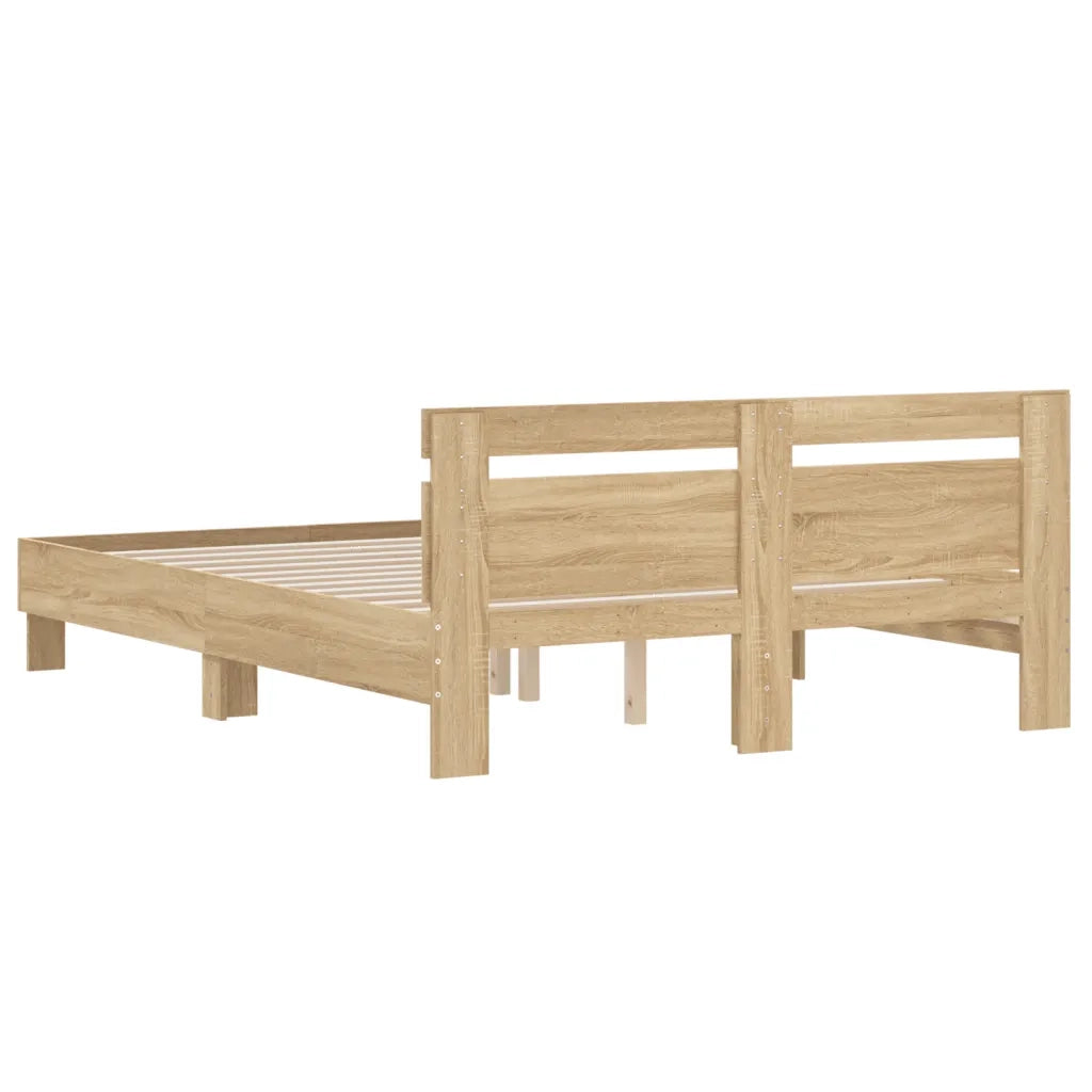 Giroletto Testiera Rovere Sonoma 140x190 cm Legno Multistrato 3207436