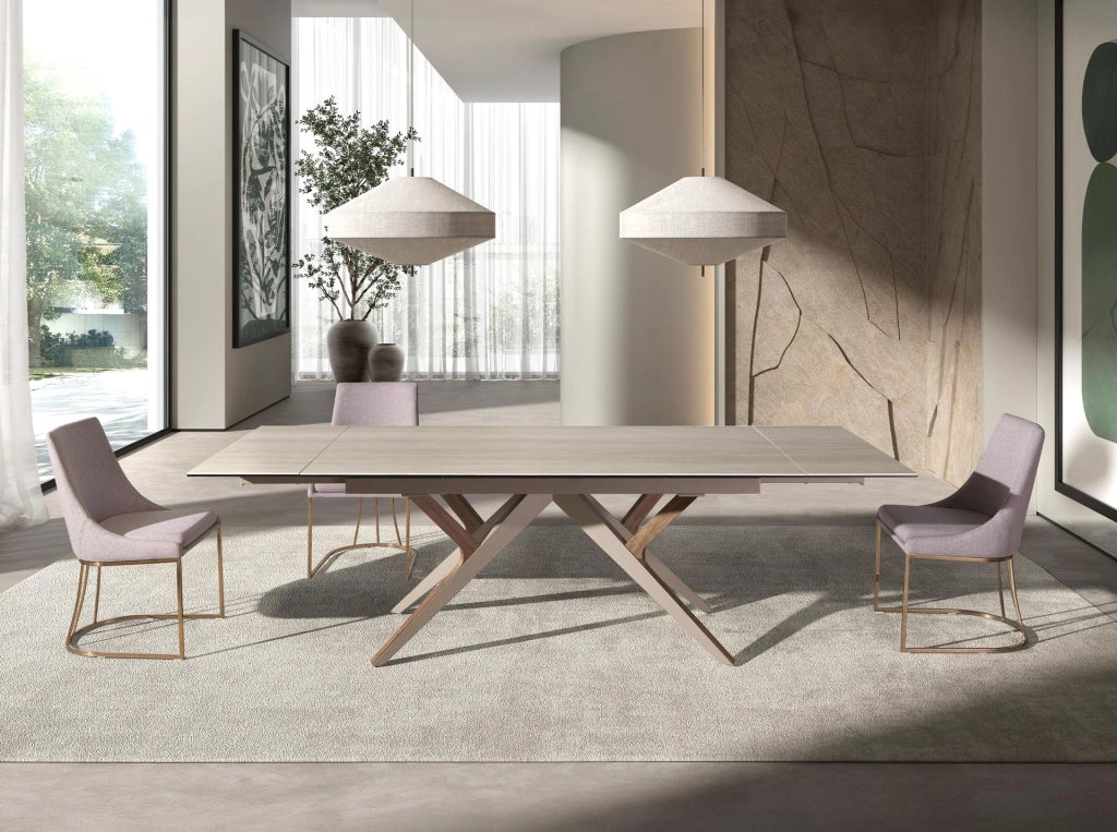 Sedia in tessuto grigio