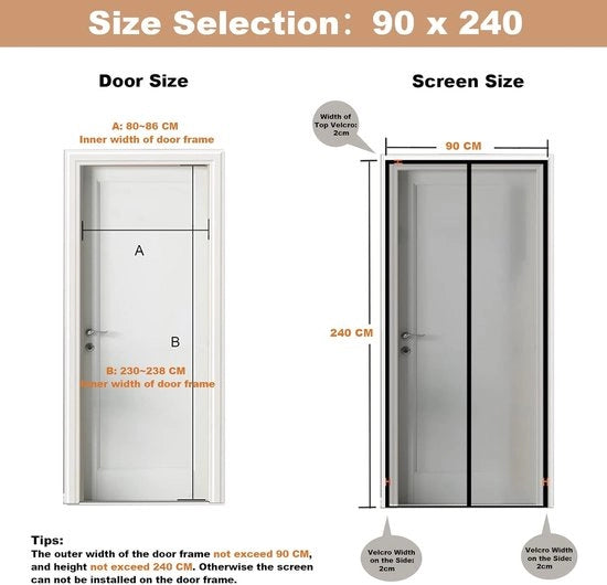Velo di protezione contro gli insetti - 1 pezzo - Bianco - 90x240 cm