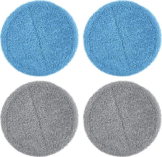 Głowice mopa z mikrofibry zespolone, set 4 (2 mikrofibry + 2 woskowe)