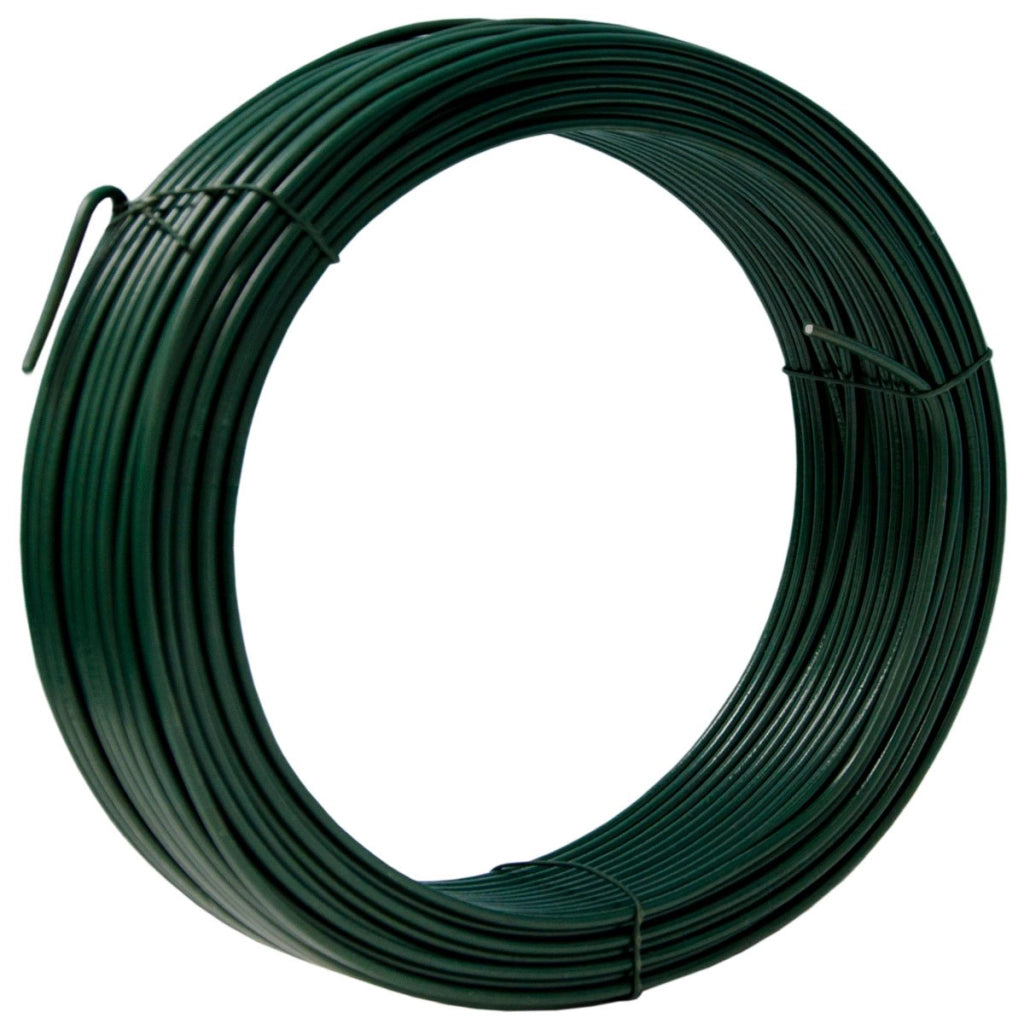 1rotolo filo di tensione plastificato ø 1,8 mm da 100 mt verde per rete e recinzion cod:ferx.mi.137.s