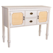 Credenza in legno bianco 108x36x82h