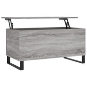 Tavolino salotto | Tavolino da caff¨¨ | Tavolino da Soggiorno Grigio Sonoma 90x44,5x45 cm Legno Multistrato