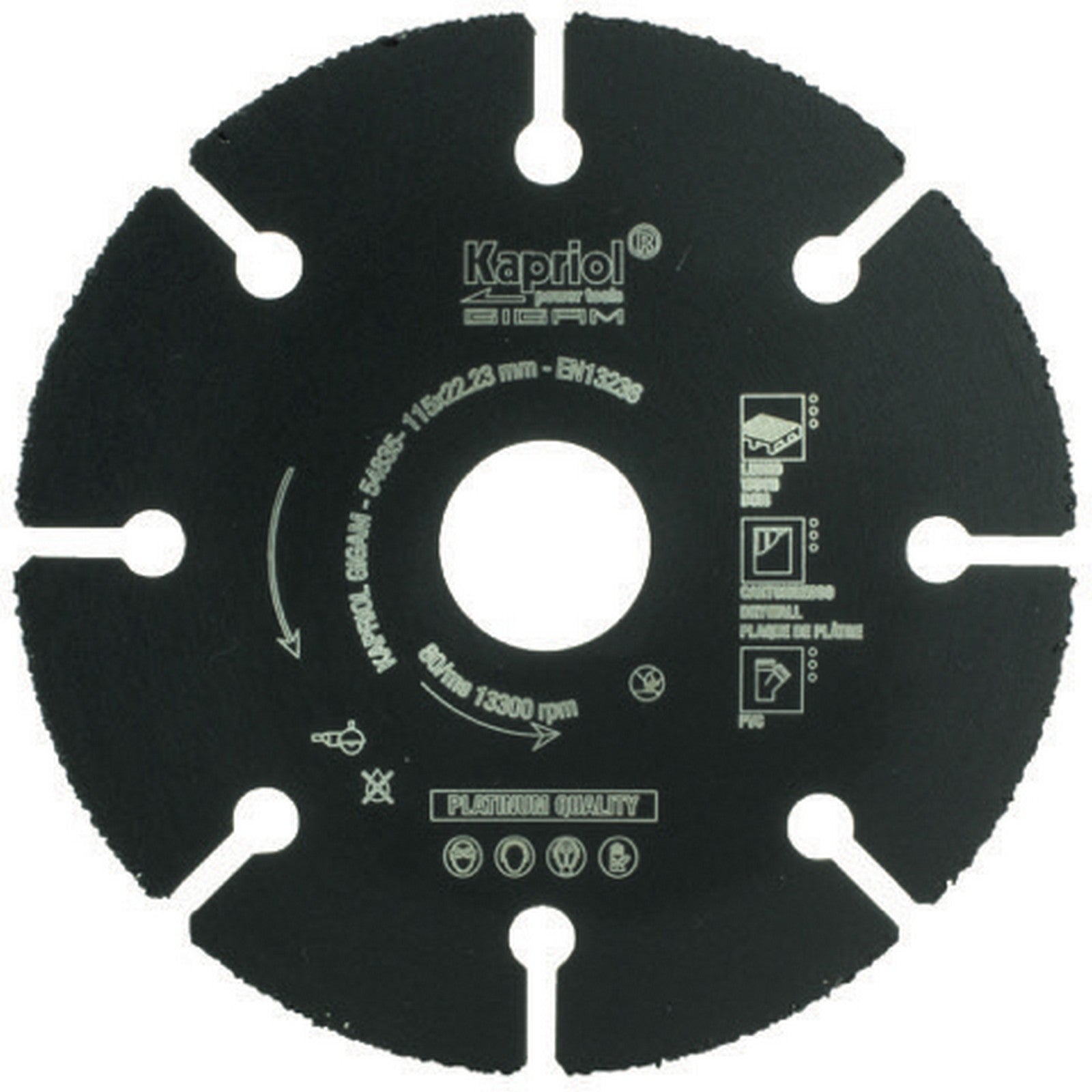 kapriol disco al tungsteno expert ø mm 115 cod:ferx.96436