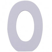 Trade Shop - Numero 0 In Legno Bianco 11cm Decorazione Confettata Compleanno Promessa Wedding -