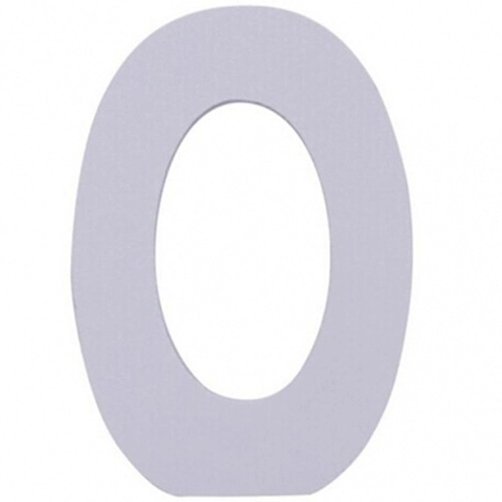 Trade Shop - Numero 0 In Legno Bianco 11cm Decorazione Confettata Compleanno Promessa Wedding -