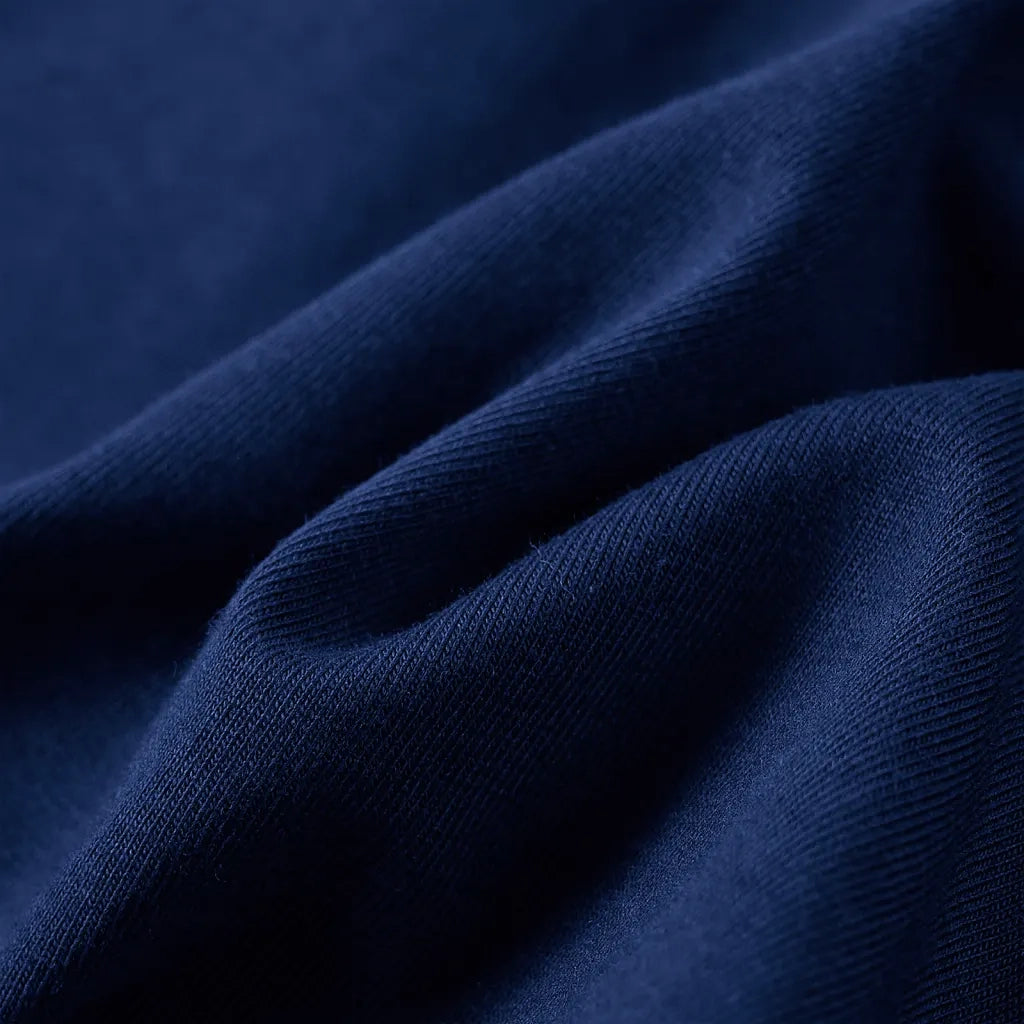 Maglietta Bambina Maniche Lunghe Blu Marino 116 14101