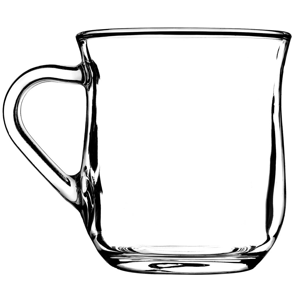 Set di 4 bicchieri da caffè e tè KADAX da 320 ml con manico.