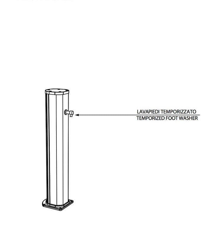Fontana Lavapiedi da Giardino con Rubinetto Temporizzato Arkema Jolly Verde