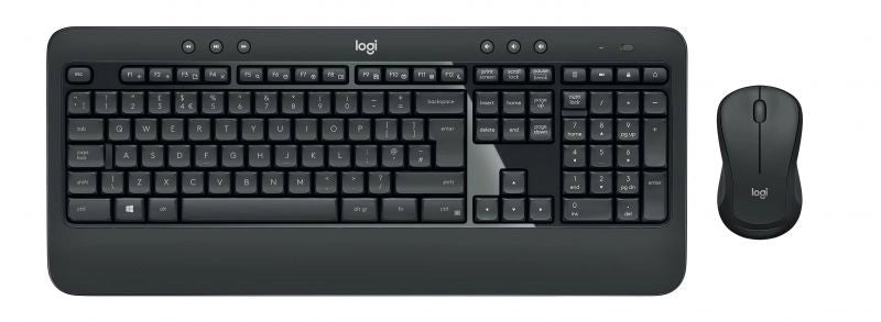 Logitech mk540 advanced combo tastiera e mouse wireless per windows, ricevitore usb unifying 2,4 ghz, tasti di scelta rapida multimediali, durata batteria di 3 anni, per pc, laptop - 920 008679