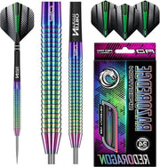 Puntine da Darts a Tungsteno con Profilo Razor Edge, Peso 20-26 Grammi, con Flaps e Asti Professionali