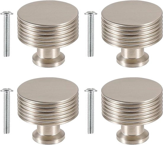 Ladini Decorativi 4PK - Argento - Per Mobili - Cassettoni - Cassettoni - Accessori - Progetti Fai da Te - Cucina - Bagno - Camera da Letto - Opzioni di Apertura