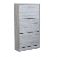 Scarpiera Vicky Grigio Chiaro: Legno, cm 60x24x115
