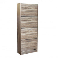Scarpiera Wendy Naturale: Legno, cm 60x24x150