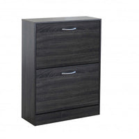 Scarpiera Sally Grigio Scuro: Legno, cm 60x24x80