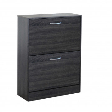 Scarpiera Sally Grigio Scuro: Legno, cm 60x24x80