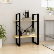 Libreria a 2 Ripiani 60x30x70 cm in Legno Massello di Pino 806432