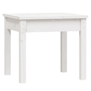 Panchina da Giardino | Panca da Giardino Bianca 50x44x45 cm Legno Massello di Pino