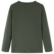Maglietta da Bambina a Maniche Lunghe Khaki 92 14204