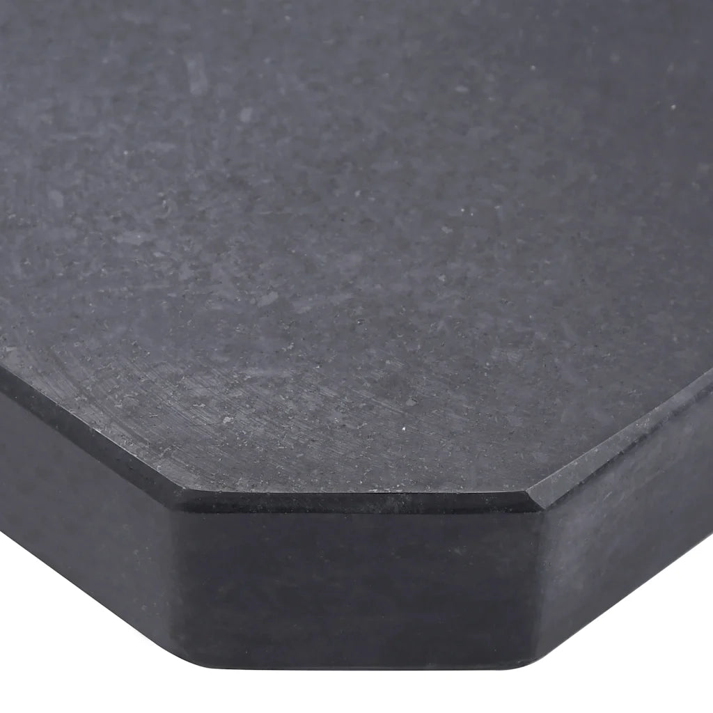 Piastra di Peso per Ombrellone Nera in Granito Quadrata 25 kg CFW9920317