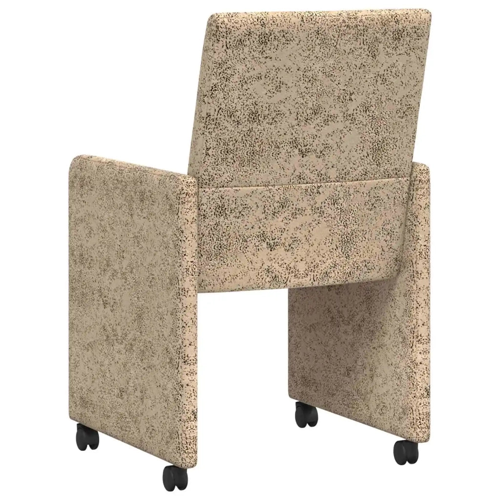 Sedie da Pranzo con Ruote 2 pcs Grigio chiaro 57 x 66 x 94 cm 42017826