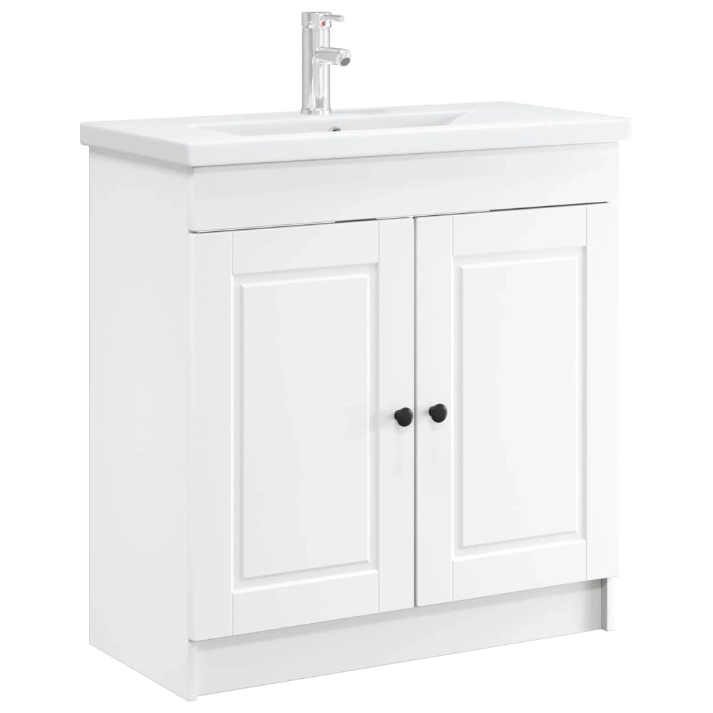 Mobiletto da bagno sotto il lavello Bianco 78,5 x 37,5 x 81 cm 890074