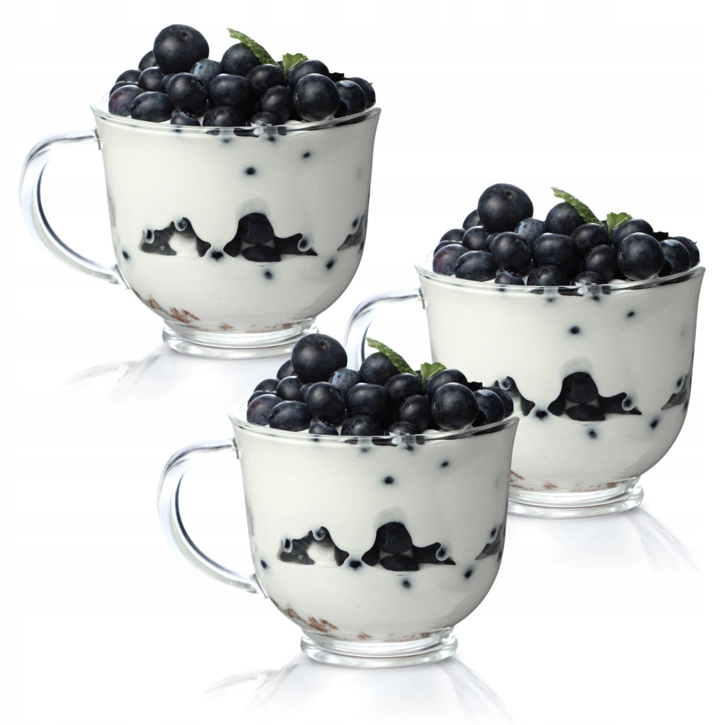 Set di 6 bicchieri da tè/caffè invernali KADAX da 480 ml con manico.