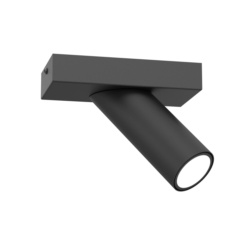 Plafoniera spot nera opaca 1xGU10 8W Tublon Luminex