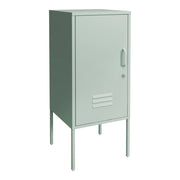 Comodino comodino cassettiera mobile contenitore acciaio 82 x 35 x 35 cm verde menta 03_0011010