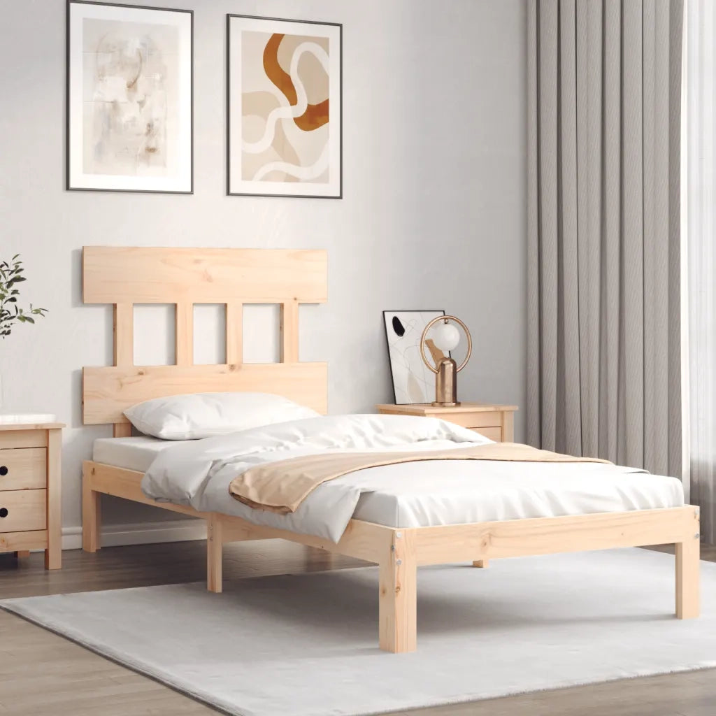 Giroletto senza Materasso 90x200 cm in Legno Massello di Pino 3193581