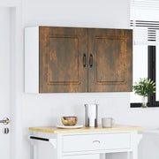 Pensili da cucina 2 pz Kalmar in Legno Multistrato Rovere Fumo 853568