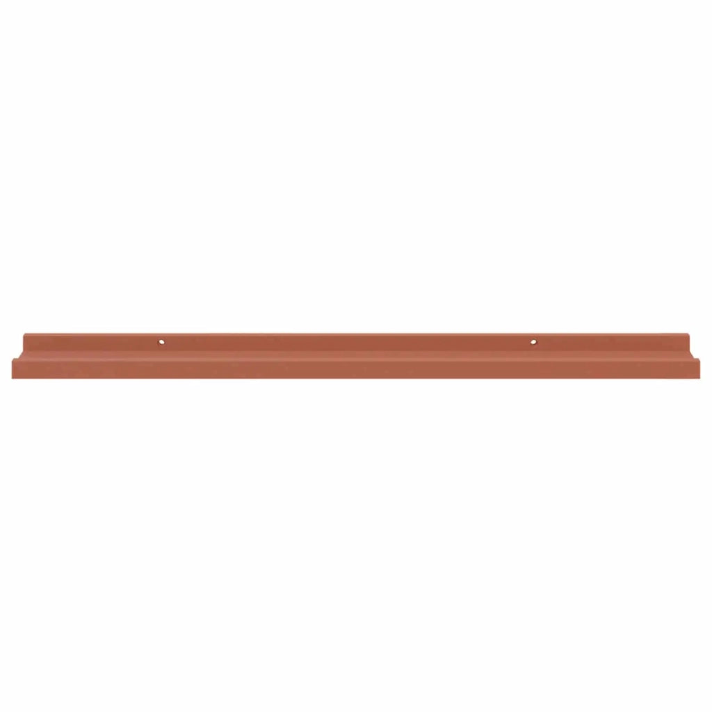 Scaffale da parete 2 pcs Rosso 80 x 9 x 3 cm Legno multistrato 42020003