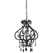 Lampadario con Perle Nero Rotondo E14 281594