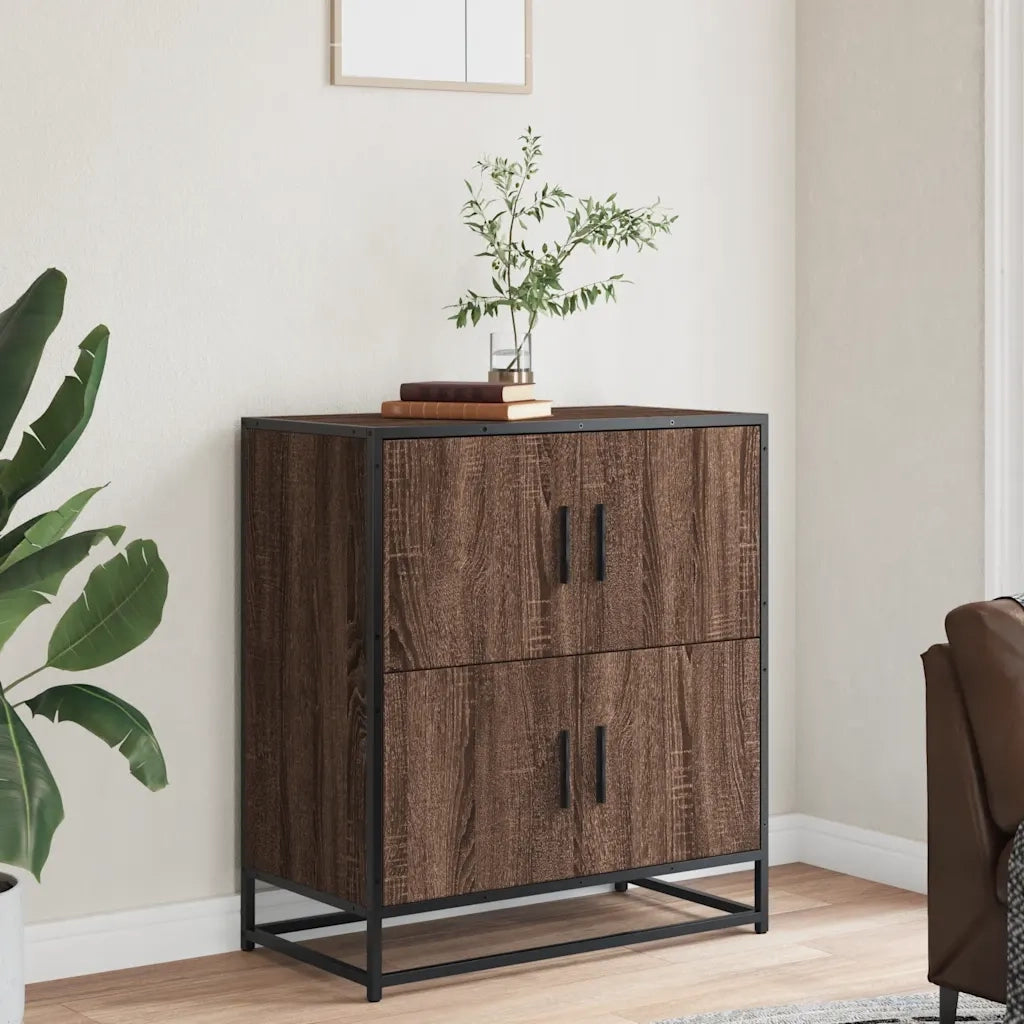 Credenza-Buffet-Armadio da cucina Rovere Marrone 68x35x76 cm in Legno Multistrato 696026
