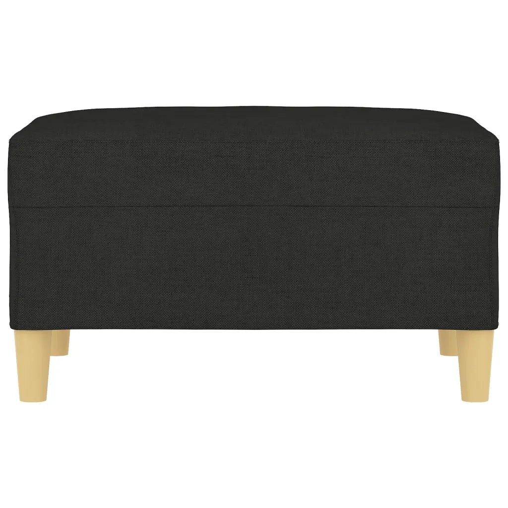 Poggiapiedi Nero 70x55x41 cm in Tessuto 349275